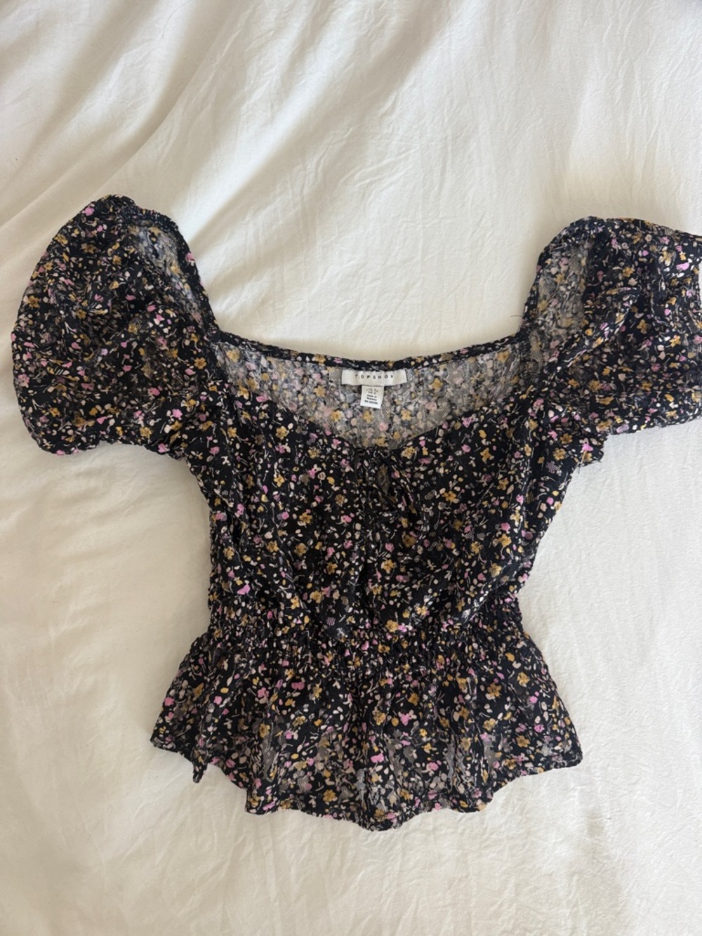 Topshop flower top